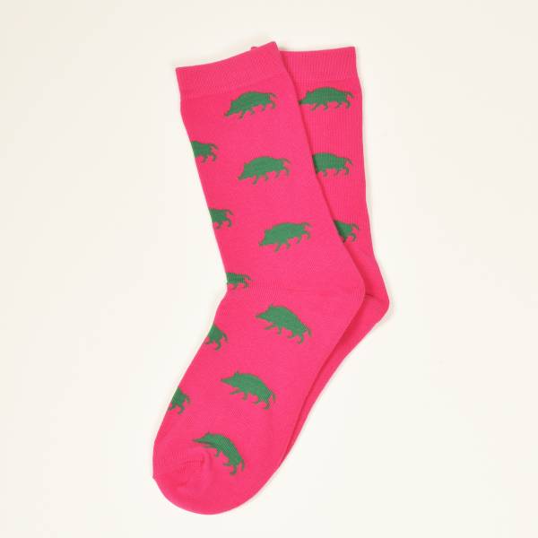 Pinke Socken, Keiler in Grn 36-40