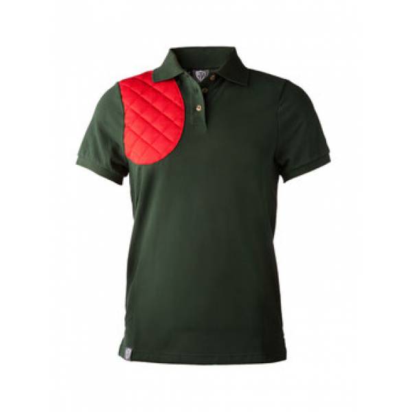 BFL Herren Polohemd, Farbe Grn/Rot, Rechtsanschlag 2XL