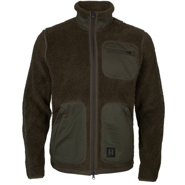 Hrkila Teddyfleecejacke Rurik, Farbe Shadow grey/Willow green