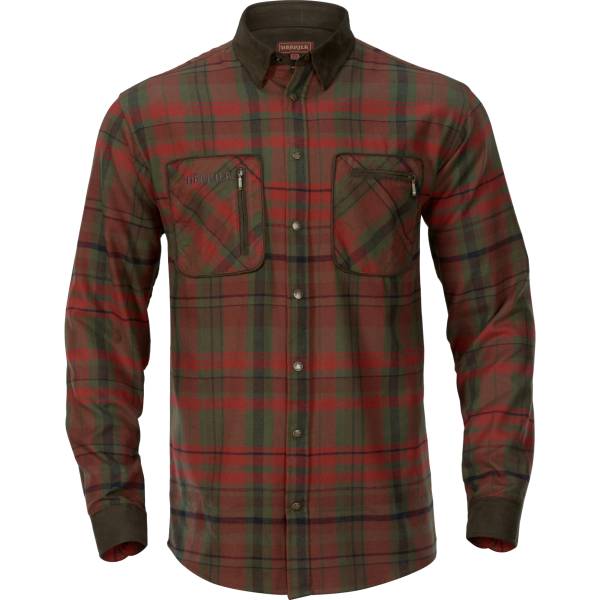 Hrkila Herrenhemd Pajala, Farbe Red autumn check 2XL