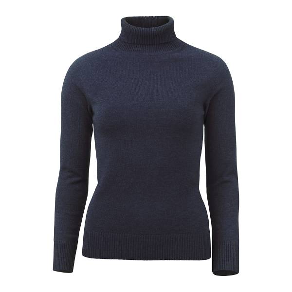 Laksen Damen Rollkragenpullover Westminster, Farbe Dark Storm