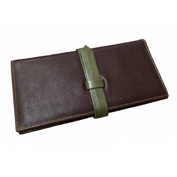Ray Pavon Damen-Brieftasche Traba Wallet, Chocolate / Green