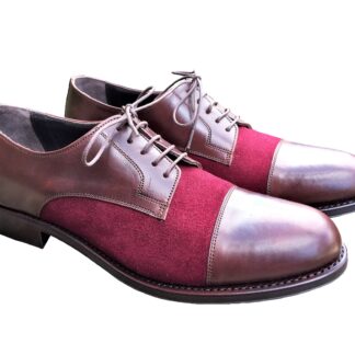 Rey Pavon Damen Halbschuh, Farbe Braun/Weinrot 35