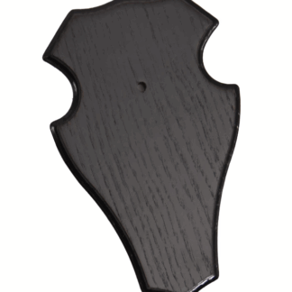 Fritzmann Trophäenbrett f. Rehbock, 18x11 cm, spitz, dunkel