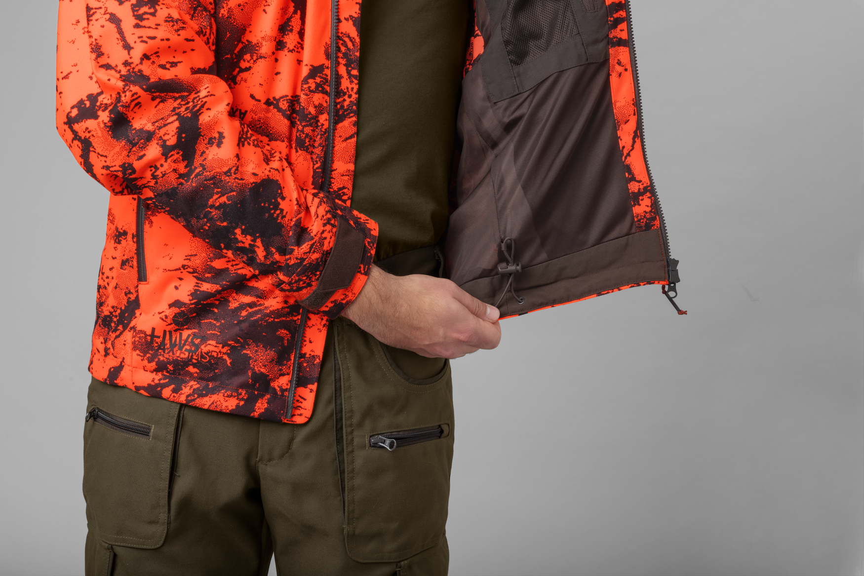 Härkila Herrenjacke Wildboar Pro HWS, Farbe Orange blaze 50 – Bild 4