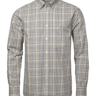 Chevalier Herrenhemd Belmont, Farbe Leather Brown Checked S