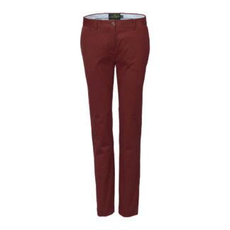 Laksen Damen Chinohose Pennyton, Farbe Wine 40