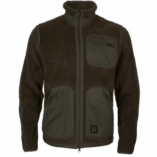 Härkila Teddyfleecejacke Rurik, Farbe Shadow grey/Willow green 3XL