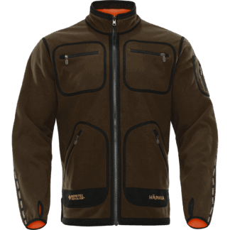 Härkila Herren Fleecejacke Kamko, Farbe Hunting green/Orange