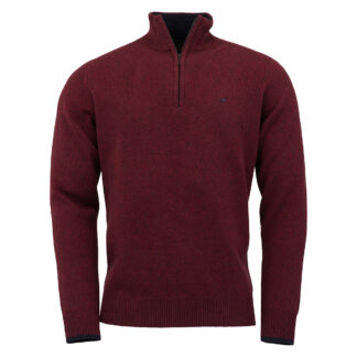 Laksen Herrenpullover Brompton, Farbe Burgundy M