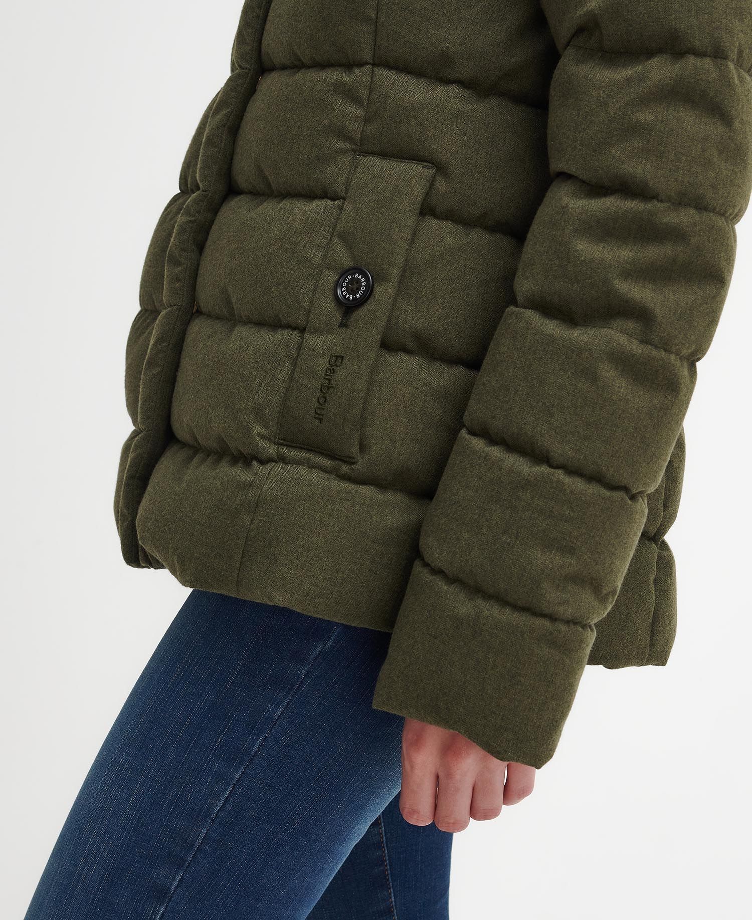 Barbour Damen Pufferjacke Camellia, Farbe Olive 38 – Bild 2