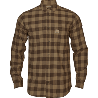 Härkila Herrenhemd Scandinavian Shirt Farbe Antique bronze check L