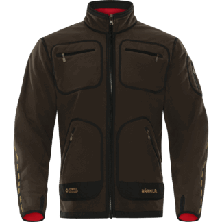 Härkila Herren Fleecejacke Kamko, Farbe Brown/Red XL