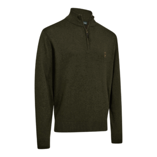 Deerhunter Harrington 1/2 - Zip Strickpullover Forest Ember