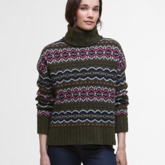 Barbour Helen Knit Olive Multi 10