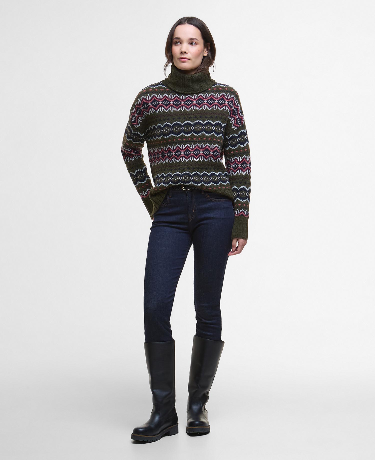 Barbour Helen Knit Olive Multi 10 – Bild 4