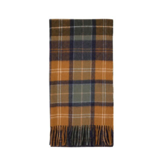 Barbour Lambwool Scarf Brack Patchwork Classic