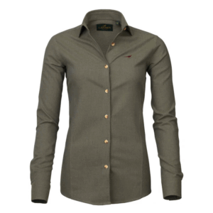 Laksen Olivia Brushed Cotton Shirt Olive