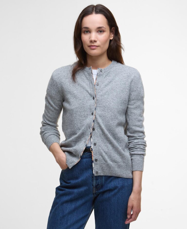 Barbour Cardigan Pendle Grey Marl