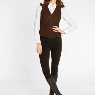 Dubarry Damen Lederweste Greville, Farbe Walnut 36