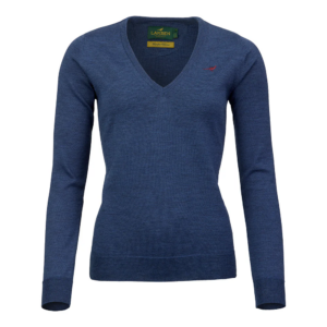 Laksen Camilla V Neck Corn Blue
