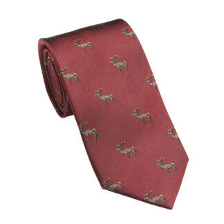 Laksen Krawatte, Motiv Hirsch rot