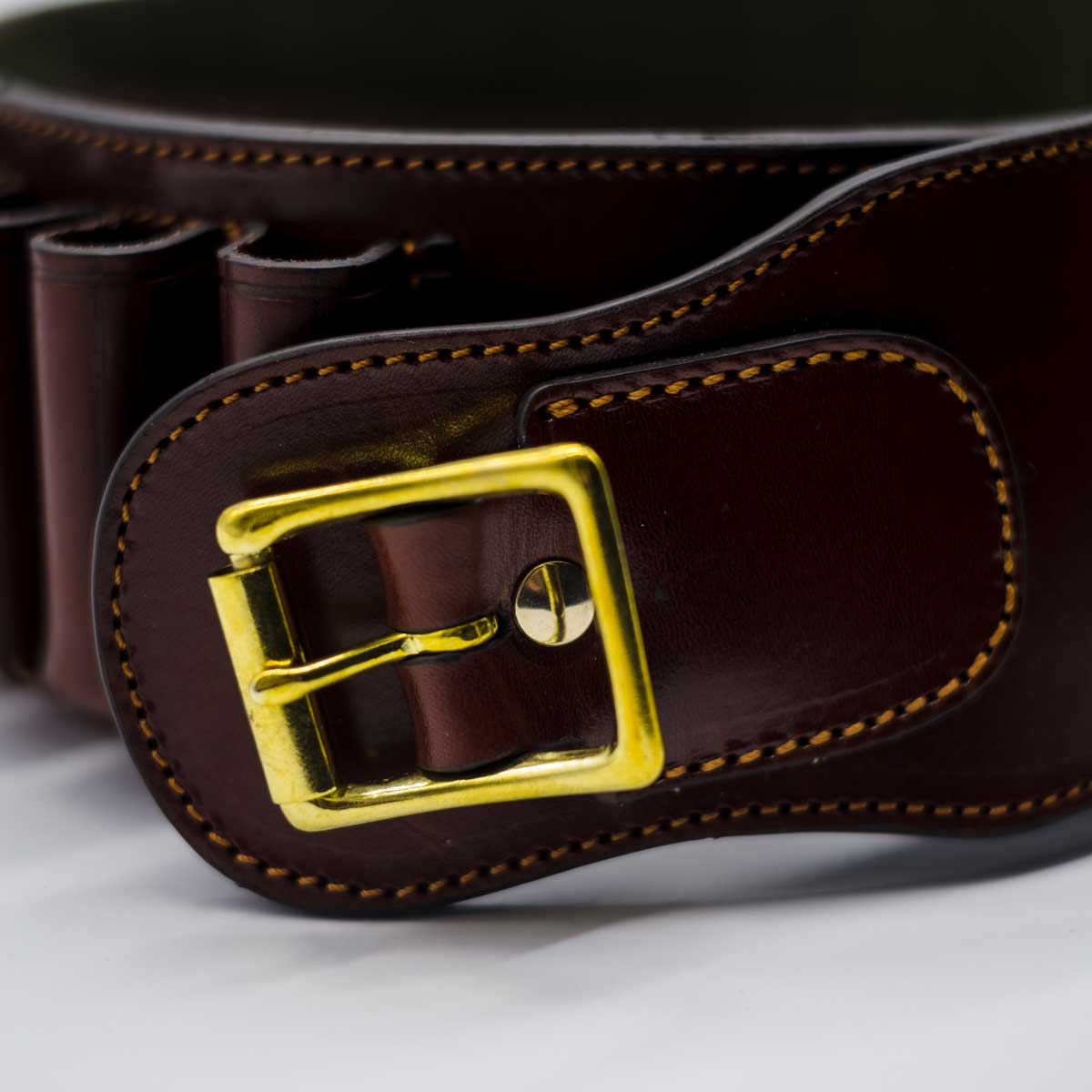 Rey Pavon Leder Schrot-Patronengürtel für 25 Patronen Kal. 12 – Bild 2