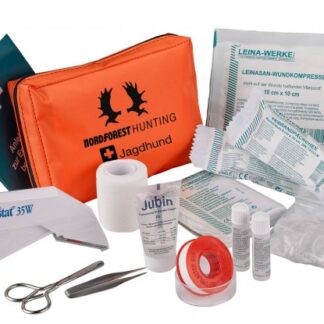 Dominicus Erste-Hilfe-Set für Jagdhunde mit Hautklammergerät