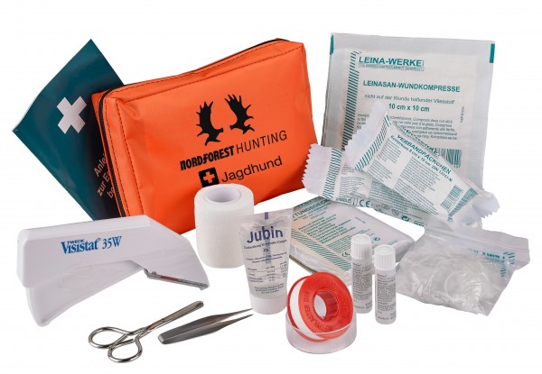 Dominicus Erste-Hilfe-Set für Jagdhunde mit Hautklammergerät