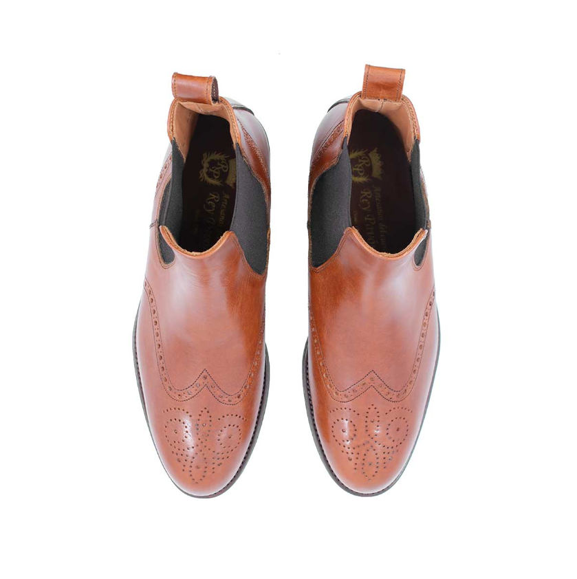 Rey Pavon Herren Schuh Botin Texas, Farbe Braun/Grün 45 – Bild 2