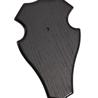 Fritzmann Trophäenbrett f. Rehbock, 22x13 cm, spitz, dunkel