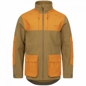Blaser Softshell Jacke Tackle, Farbe Rubber Brown/Blaze Orange