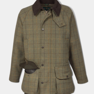 Alan Paine Tweedmantel Rutland, Farbe Dark Moss