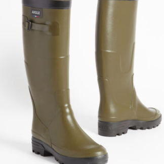 Aigle Herren Gummistiefel Benyl für breite Waden, Farbe Kaki