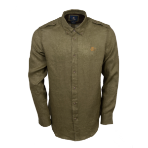 Rigby Leinen Hunting Shirt, Farbe Olive S